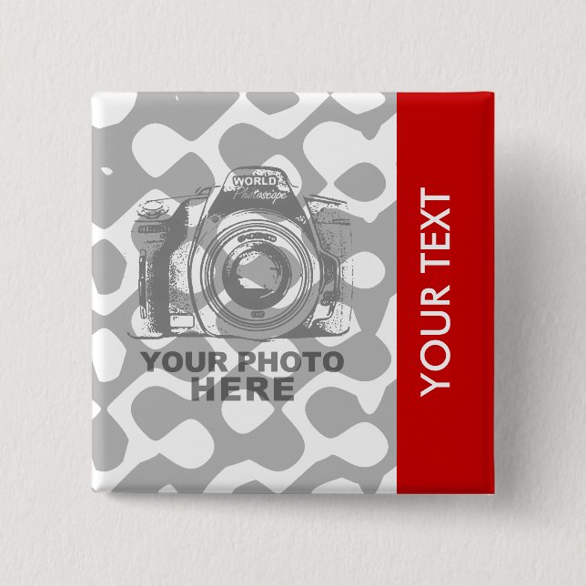 Create Your Own Square Button Vertical (Front)