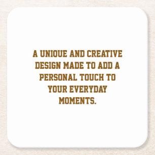 Create Your Own Square Coasters