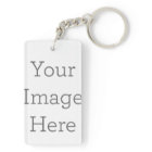 Create Your Own Square Double-sided Keychain