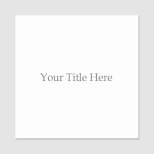 Create Your Own Square Name Tag