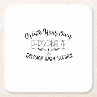 Create Your Own Square Paper Coaster