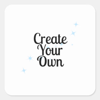 Create Your Own Square Sticker