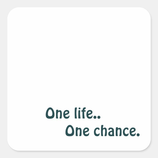 Create Your Own Square Sticker (Front)