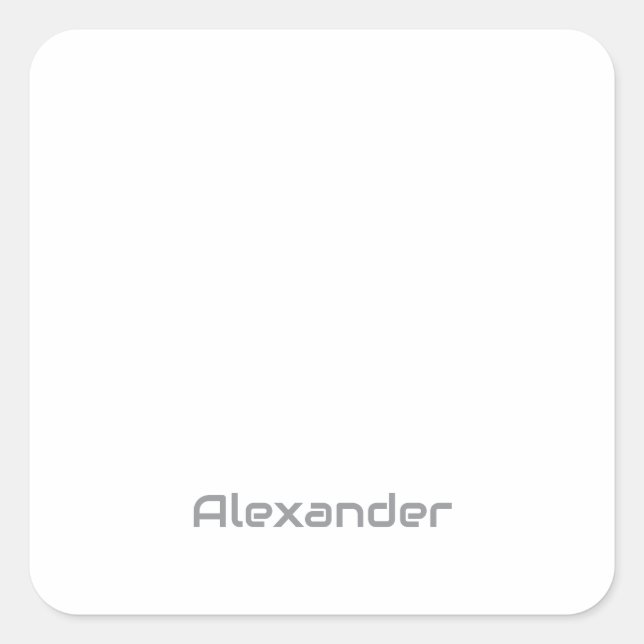 Create Your Own Square Sticker (Front)