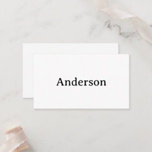 Create Your Own Squared 3.5" x 2" Flat Place Card
