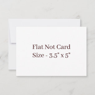 Create Your Own Squared 3.5" x 5" Flat Card
