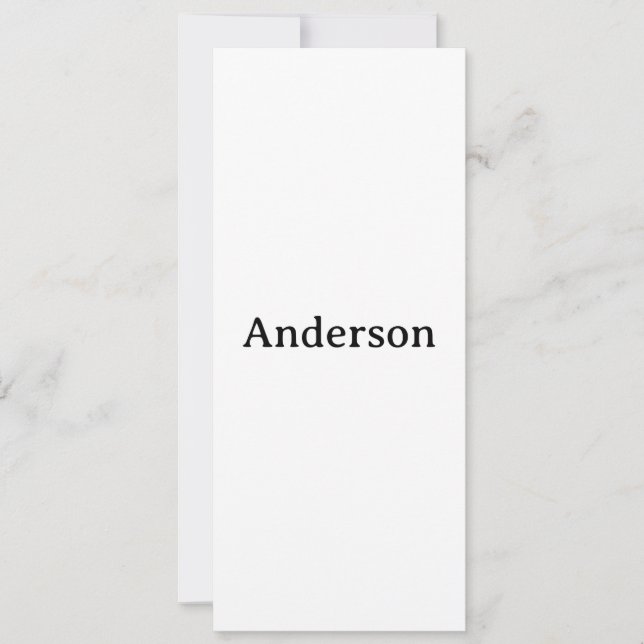 Create Your Own Squared 4" x 9.25" Invitation (Front)