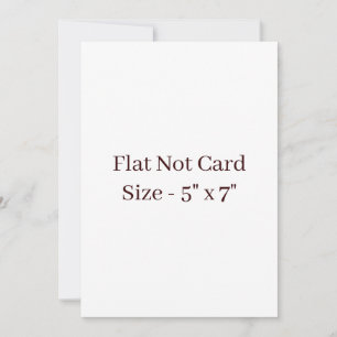 Create Your Own Squared 5" x 7" Flat Card