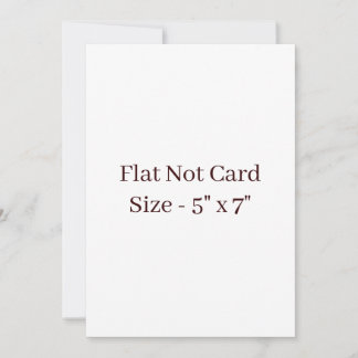 Create Your Own Squared 5" x 7" Flat Card