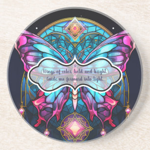 Create Your Own Stained Glass Magical Butterfly Coaster