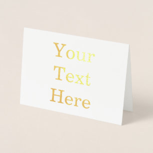 Create Your Own Standard 5" x 7" Foil Card
