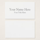 Create Your Own Standard Business Card