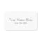 Create Your Own Standard Business Card