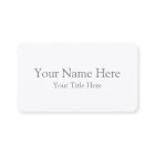 Create Your Own Standard Business Card