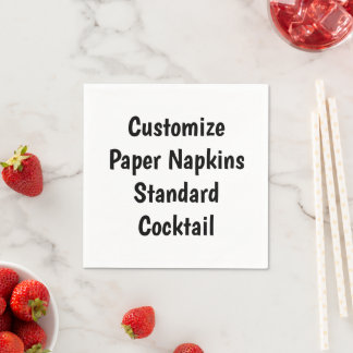Create Your Own Standard Cocktail Paper napkin