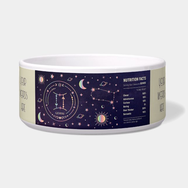 Create Your Own Starry Blue Gemini Nutrition (Front)