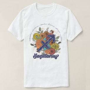 Create Your Own Starry Floral Sagittarius Zodiac T-Shirt