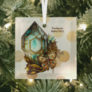 Create Your Own Steampunk Butterfly Crystal Glass Tree Decoration