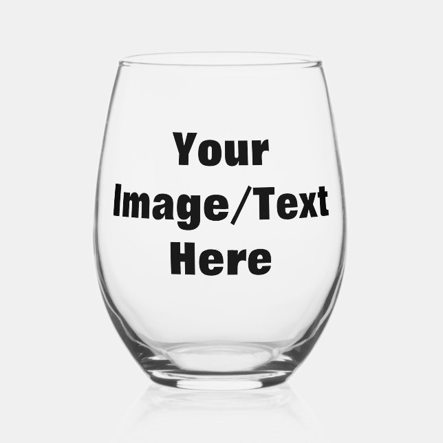 Create Your Own  Stemless Wine Glass (Front)