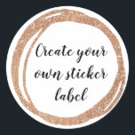 Create Your Own Sticker Label<br><div class="desc">Create your own sticker label with your own font,  text,  and background colour!  Pick any shape/size including square,  round,  oval,  etc.</div>