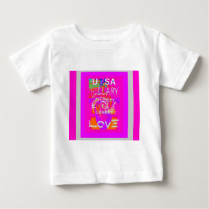 Create Your Own Stunning Hillary Stronger Together Baby T-Shirt