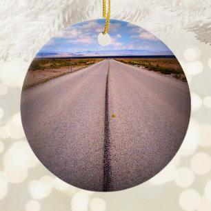 Create Your Own Summer Vacation Two-Sided Photo Ceramic Ornament