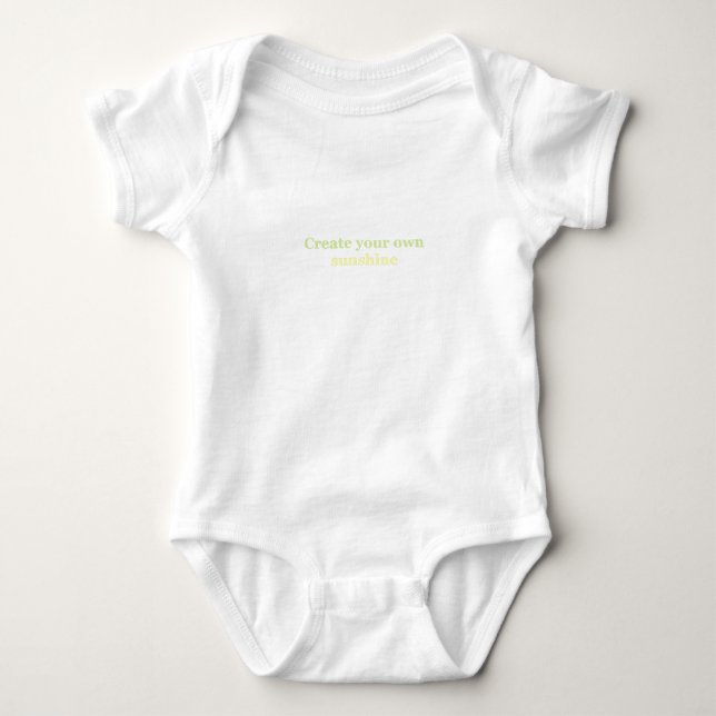 Create your own sunshine baby bodysuit (Front)