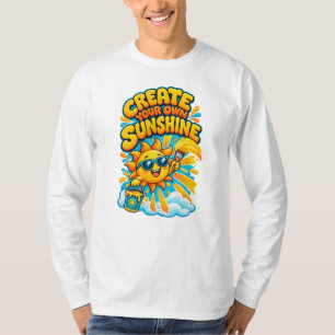 Create Your Own Sunshine Cute Cartoon Sun T-Shirt