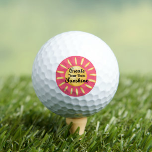 Create Your Own Sunshine Golf Balls