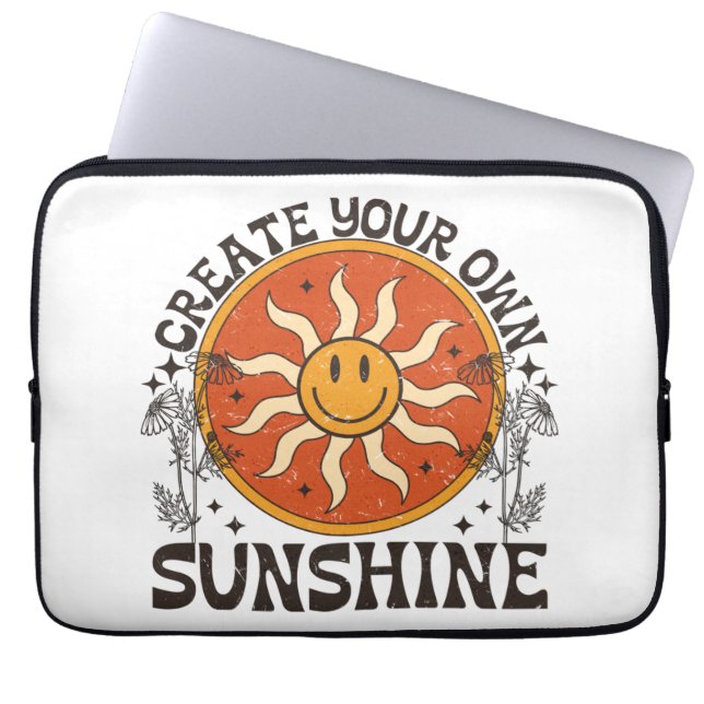 Create Your Own Sunshine Laptop Sleeve (Front)