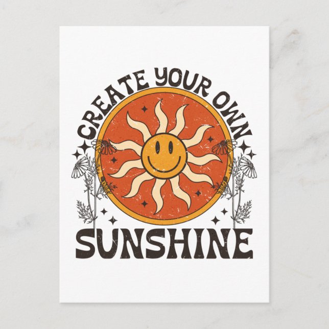 Create Your Own Sunshine Postcard (Front)