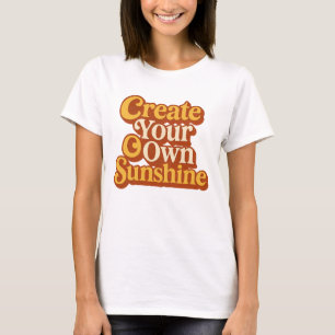 Create Your Own Sunshine Retro T-Shirt
