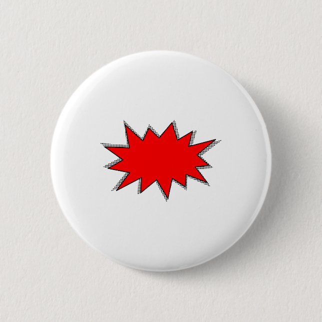 Create Your Own Superhero Onomatopoeias! POW! 6 Cm Round Badge (Front)