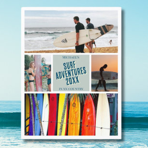 Create your own surf surfing summer photo Postcard