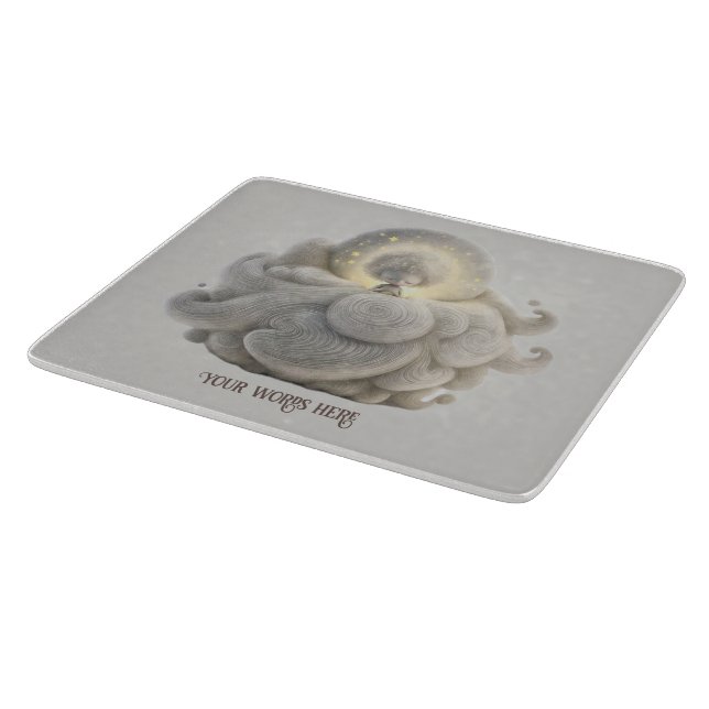 Create Your Own Sweet Mari Moon in Clouds Cutting Board (Corner)