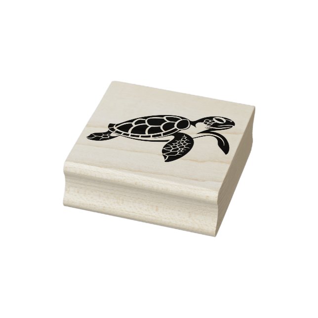 Create Your Own Swimming Sea Turtle Rubber Stamp (Stamp)