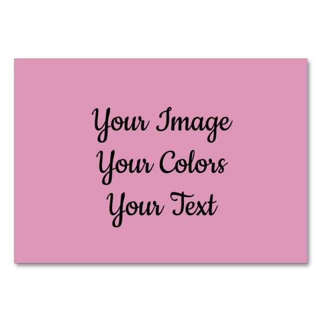 Create Your Own Table Number (Front)