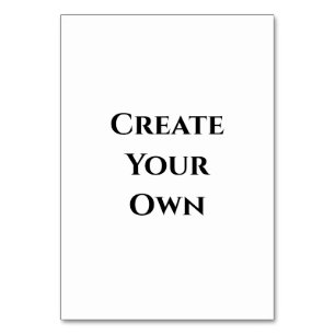 Create Your Own Table Number