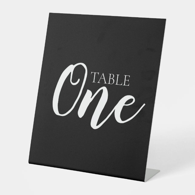 Create Your Own - Table One Pedestal Sign (Front)
