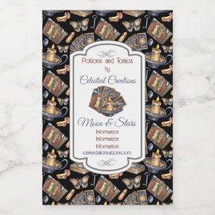 Create Your Own Tarot Magic Wine Label