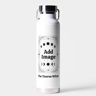 Create Your Own Tarot Zodiac Astrology Moon Taurus Water Bottle
