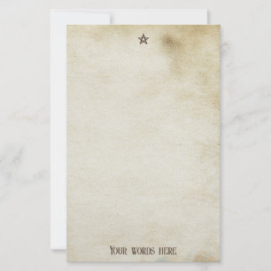 Create Your Own Tea Stained Parchment Style Grunge Stationery