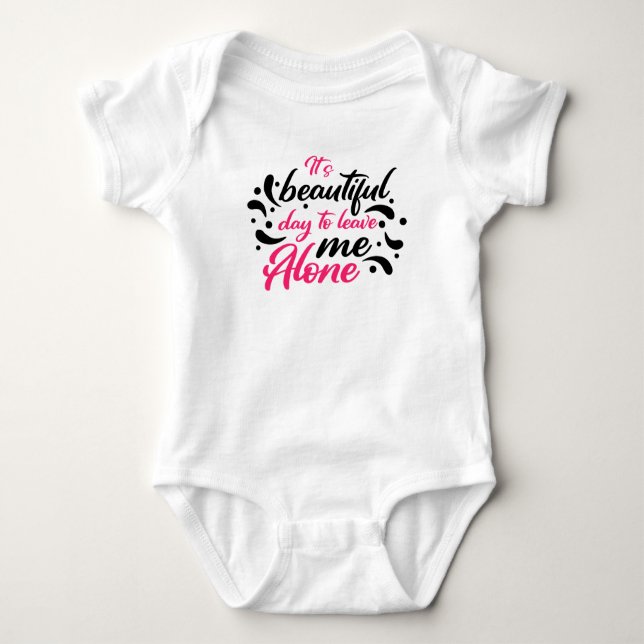 Create your own text and design :-) baby bodysuit (Front)