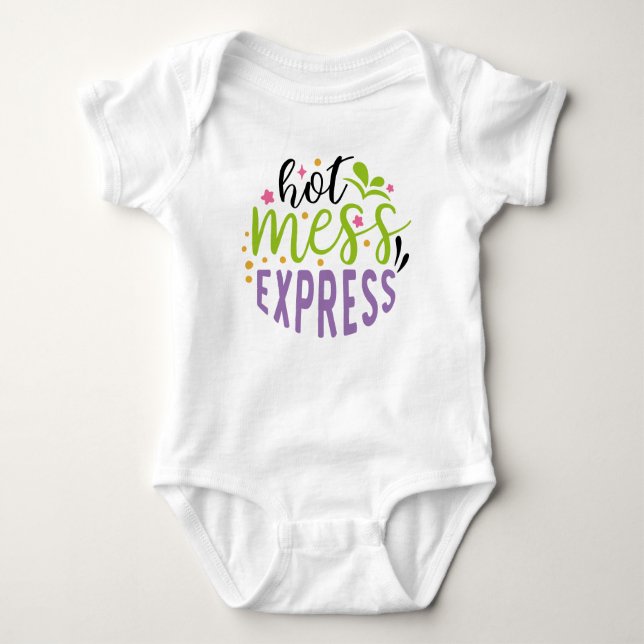 Create your own text and design :-) baby bodysuit (Front)
