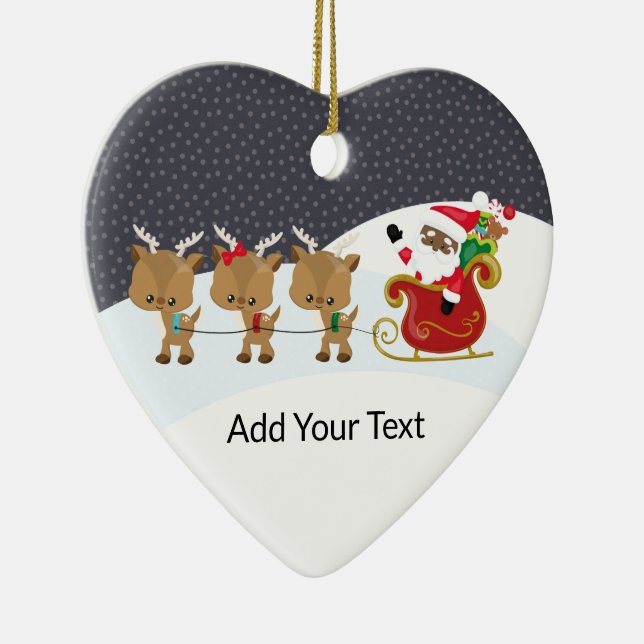 Create your own text and design :-) ceramic orname ornament (Right)