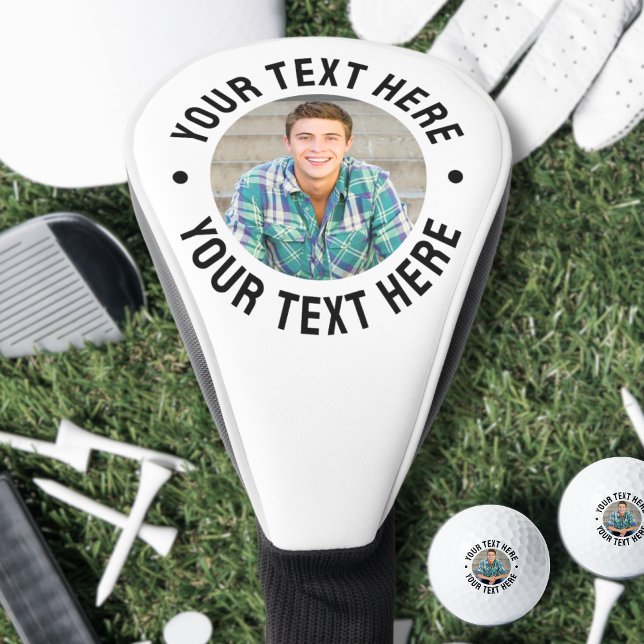 Create your Own Text Photo Golf Head Cover (Create your Own Photo Golf Head Cover)
