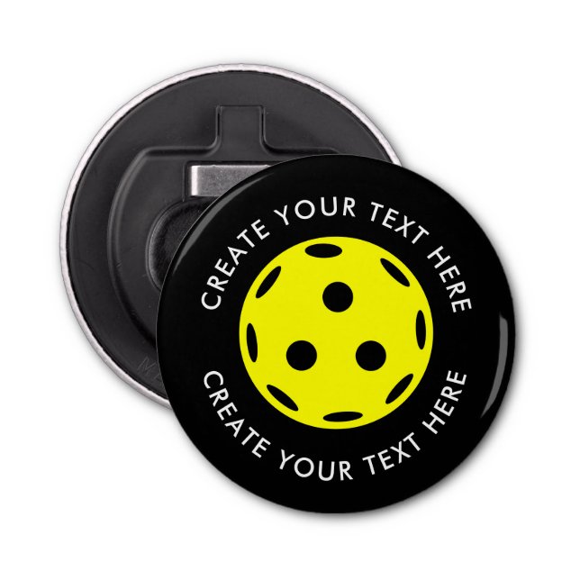 Create Your Own Text Pickleball Player Bottle Opener (Front)