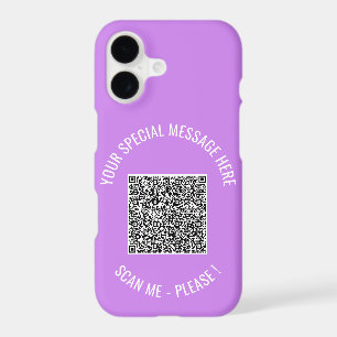 Create Your Own Text QR Code iPhone Case Template