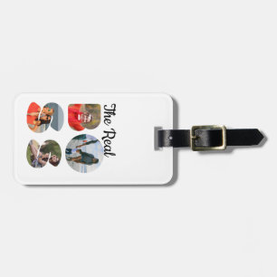 Create your own the boss photo matching couple luggage tag