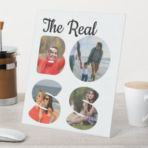 Create your own the boss photo matching couple pedestal sign